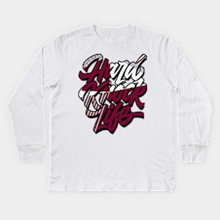 Hard Knock Life Cherrywood Kids Long Sleeve T-Shirt